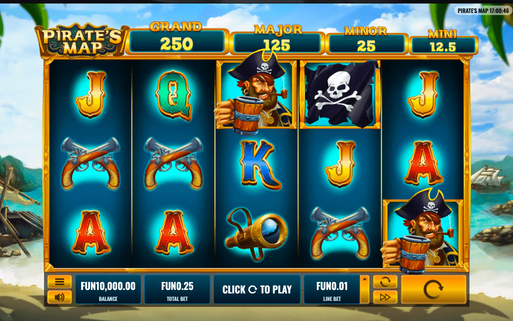 pirates map slot