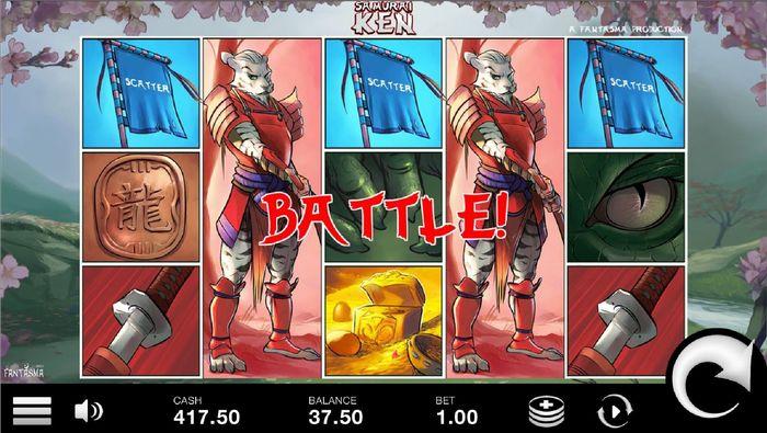 samurai ken slot: 3 scatters