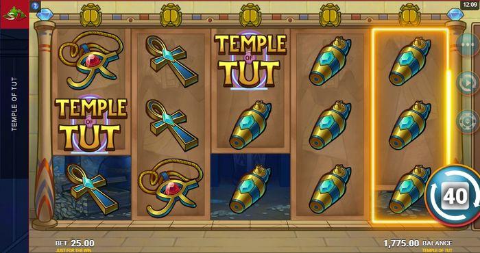 Super Reels im Temple of Tut-Slot