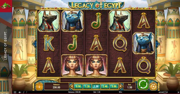 Spielfeld des Legacy of Egypt-Slots