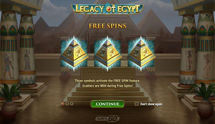 Tragamonedas Legacy of Egypt: giros gratis